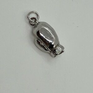 Vtg 925 Sterling Silver Boxing Glove Charm / Pendant